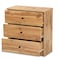 Baxton Studio Decon Modern and Contemporary Oak Brown Finished Wood 3-Drawer Storage Chest 189-11975-ZORO - alternate 5